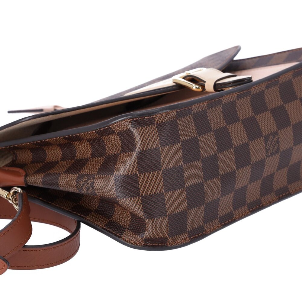 Louis Vuitton Beaumarchais Top Handle Bag Handbag Brown Damier Ebene Pink - Picture 12 of 15